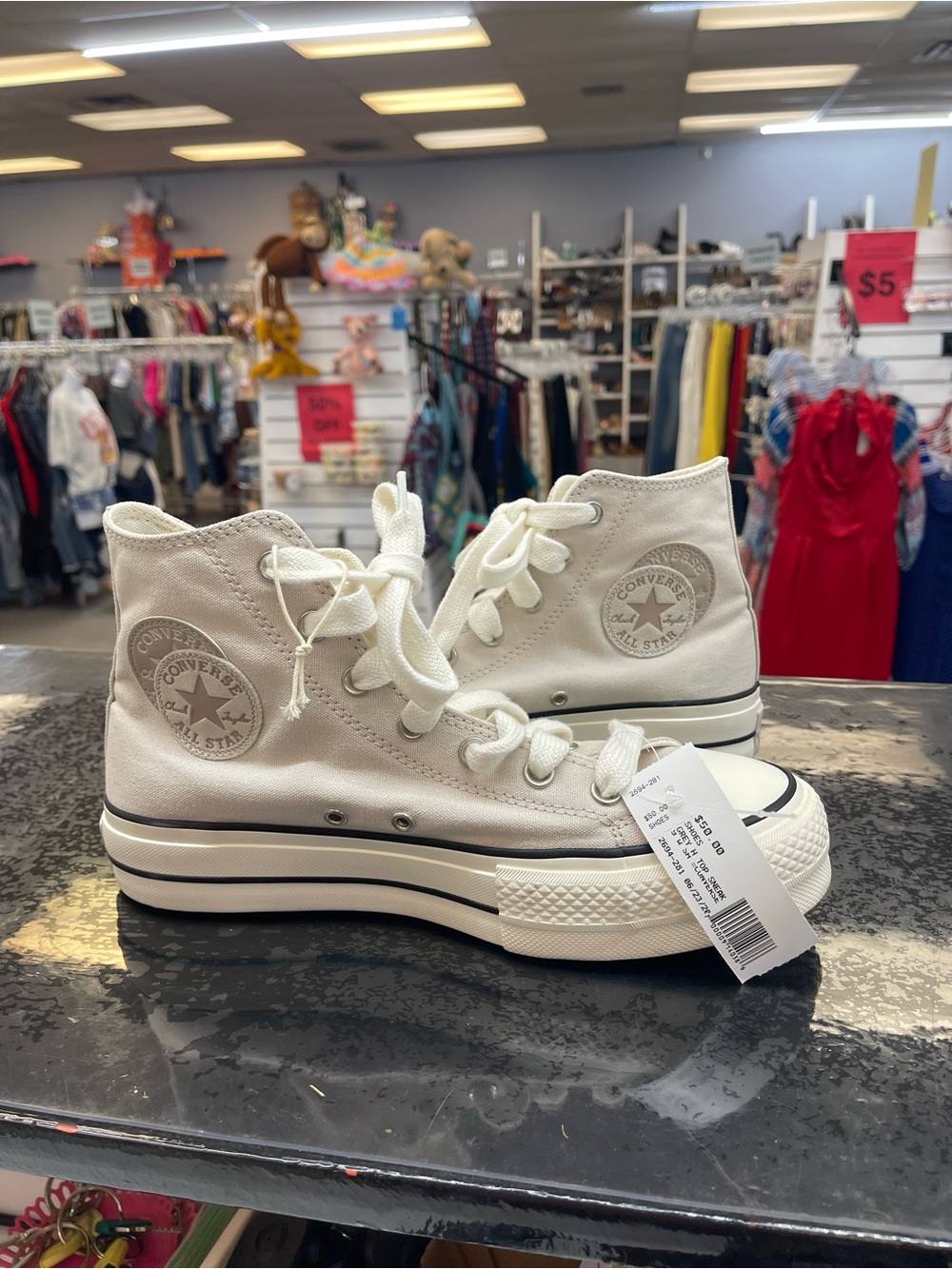 Converse High Top Sneakers - Off-White